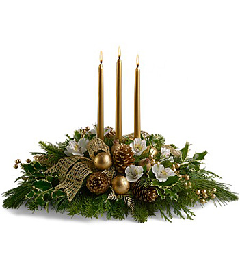 Royal Christmas Centerpiece from Bakanas Florist & Gifts, flower shop in Marlton, NJ